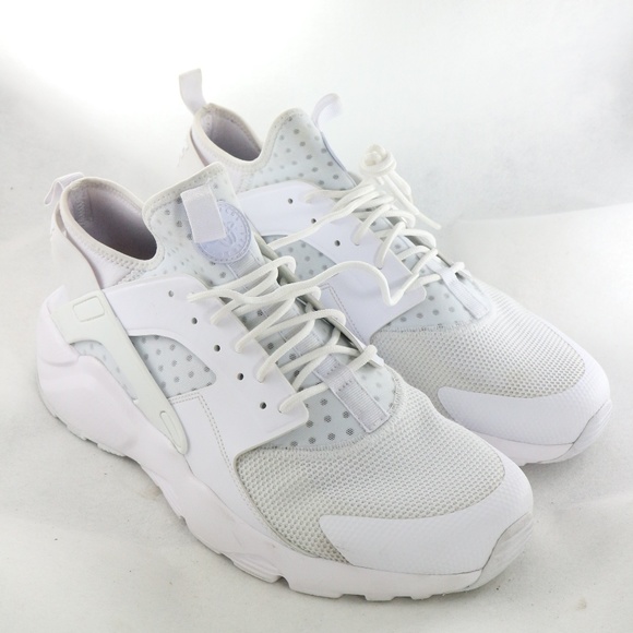 SOLD!!! NIKE Air Huarache Run Ultra 'Triple White - Picture 2 of 8
